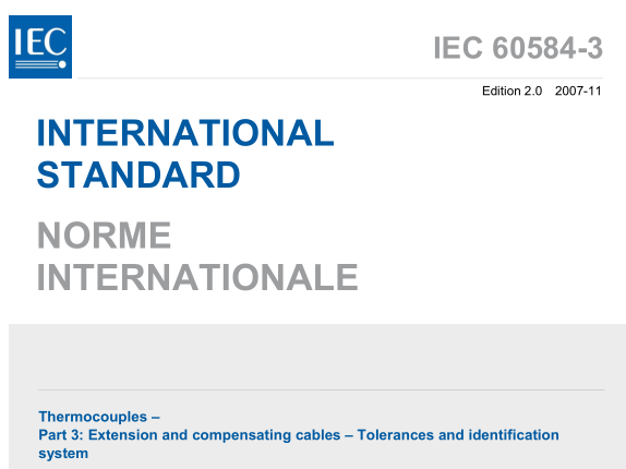 IEC 60584-3:2007 pdf download