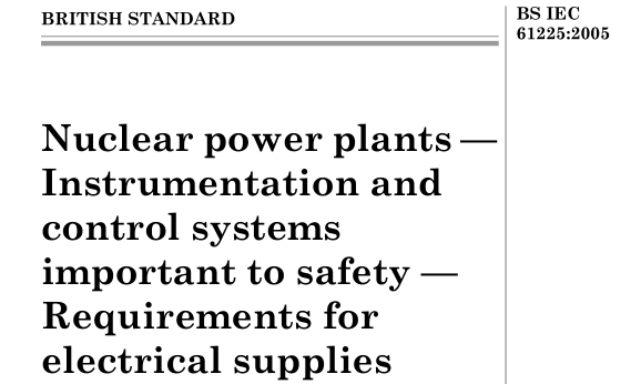 BS IEC 61225:2005 pdf download