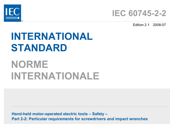 IEC 60745-2-2:2008 pdf download