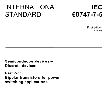 IEC 60747-7-5:2005 pdf download