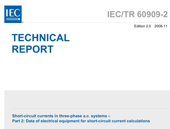 IEC 60909-2:2008 pdf download