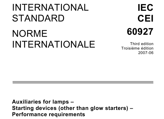 IEC 60927:2007 pdf download
