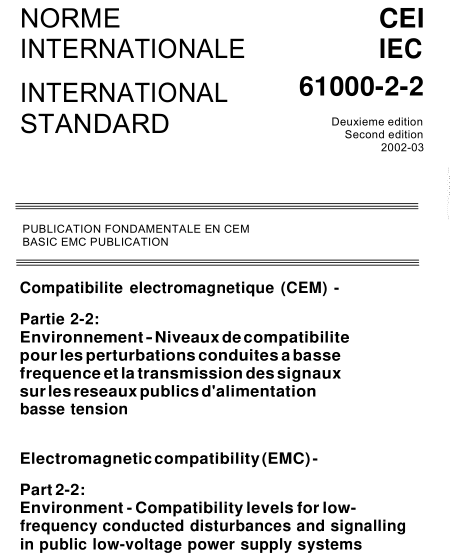 IEC 61000-2-2:2002 pdf download