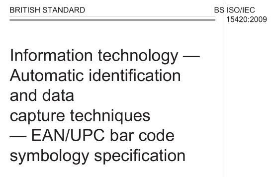 BS ISO IEC 15420:2009 pdf download