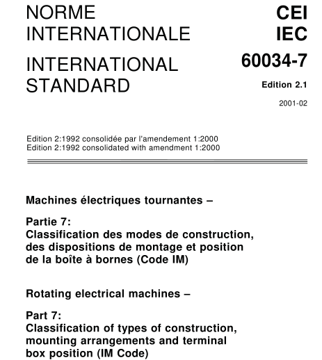 IEC 60034-7:2001 pdf download