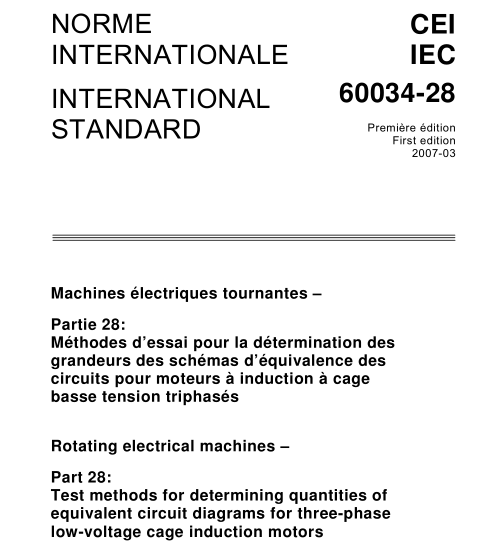 IEC 60034-28:2007 pdf download