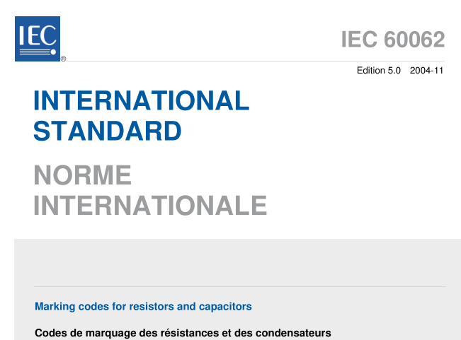 IEC 60062:2004 pdf download