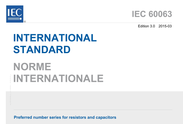 IEC 60063:2015 pdf download