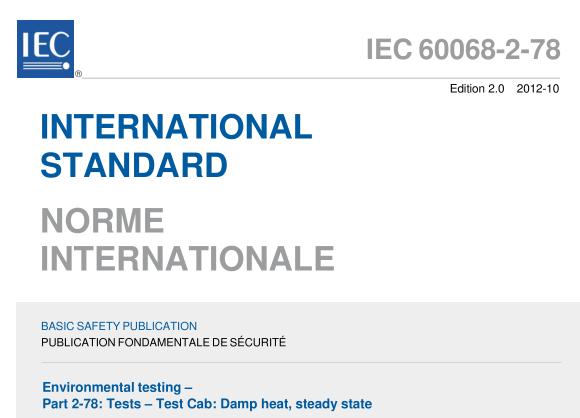 IEC 60068-2-78:2012 pdf download