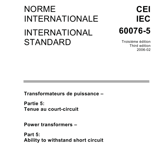 IEC 60076-5:2006 pdf download