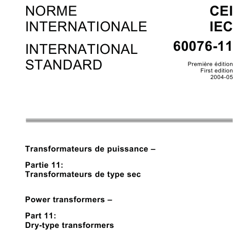 IEC 60076-11:2004 pdf download