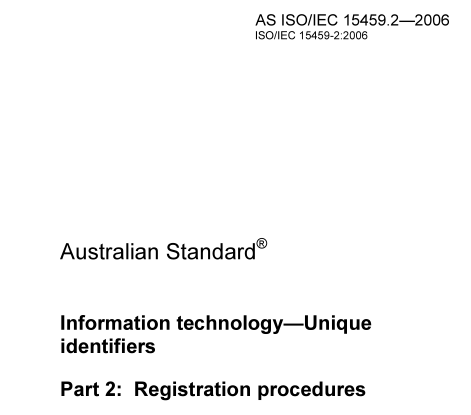 AS ISO IEC 15459.2:2006 pdf download
