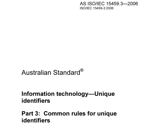 AS ISO IEC 15459.3:2006 pdf download