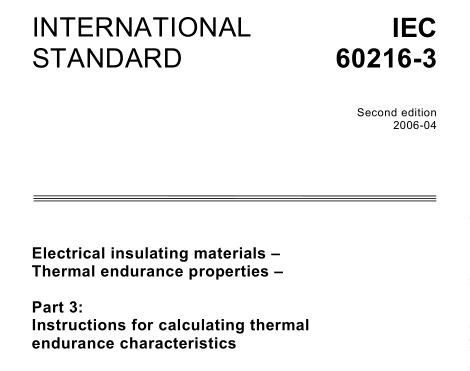 IEC 60216-3:2006 pdf download