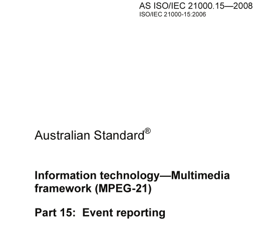 AS ISO IEC 21000.15:2008 pdf download