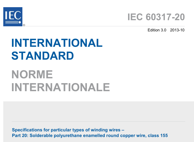 IEC 60317-20:2013 pdf download
